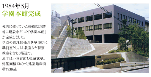 1984年5月学園本館完成